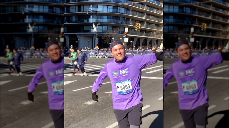 Peter Weber running in NYC Half Marathon