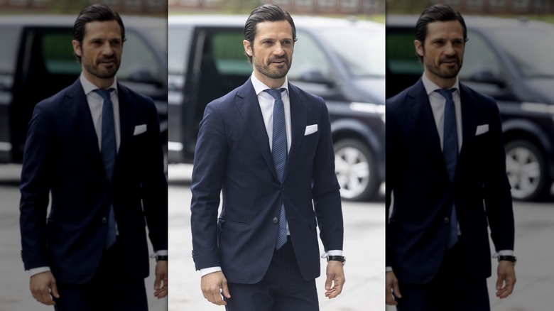 Prince Carl Philip walking