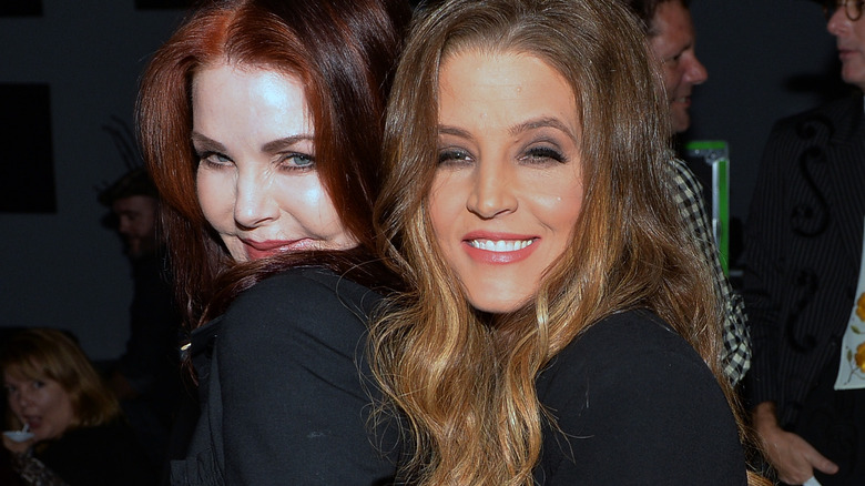 Priscilla and Lisa Marie Presley