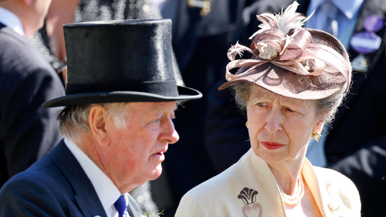 Andrew Parker Bowles and Princess Anne at event