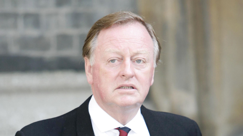 Andrew Parker Bowles wearing tie 