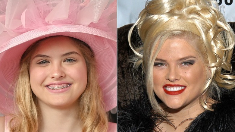 Dannielynn left, Anna Nicole Smith right