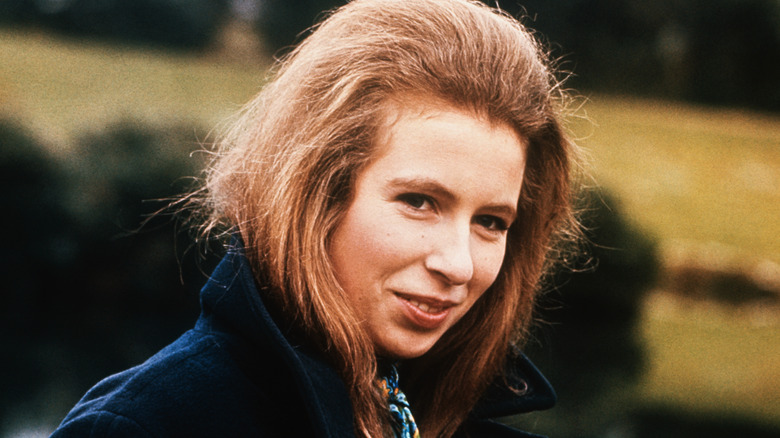 young Princess Anne smiling 