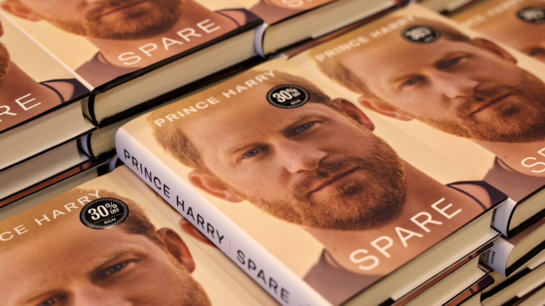 Copies of "Spare" by Prince Harry