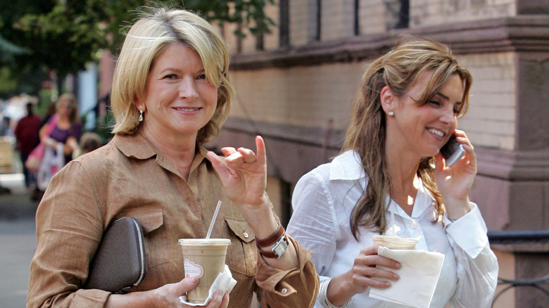 Alexis and Martha Stewart standing together