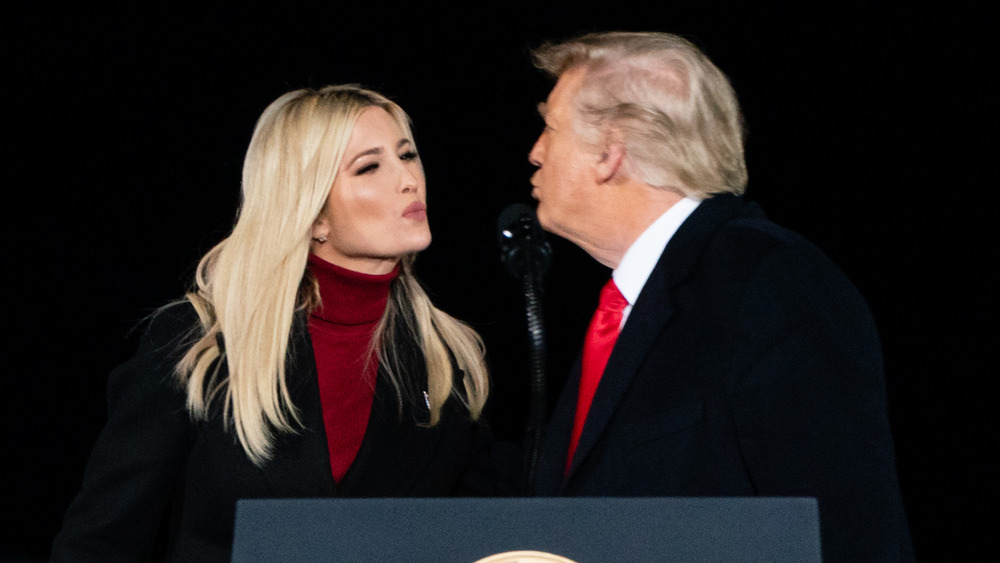 Ivanka air kiss Donald Trump