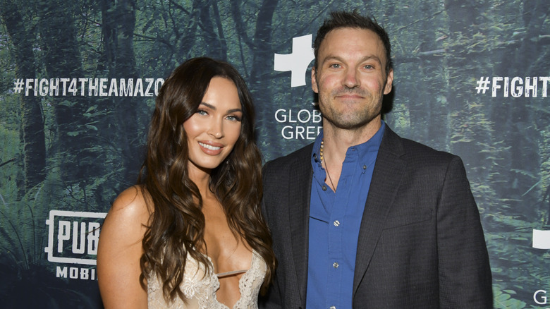 Megan Fox and Brian Austin Green smiling