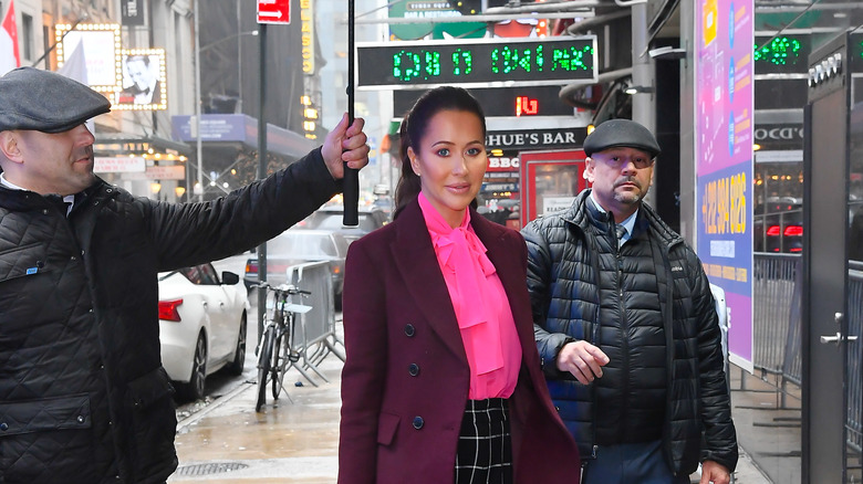 Jessica Mulroney outside GMA