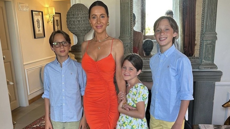 Jessica Mulroney and her children in 2023