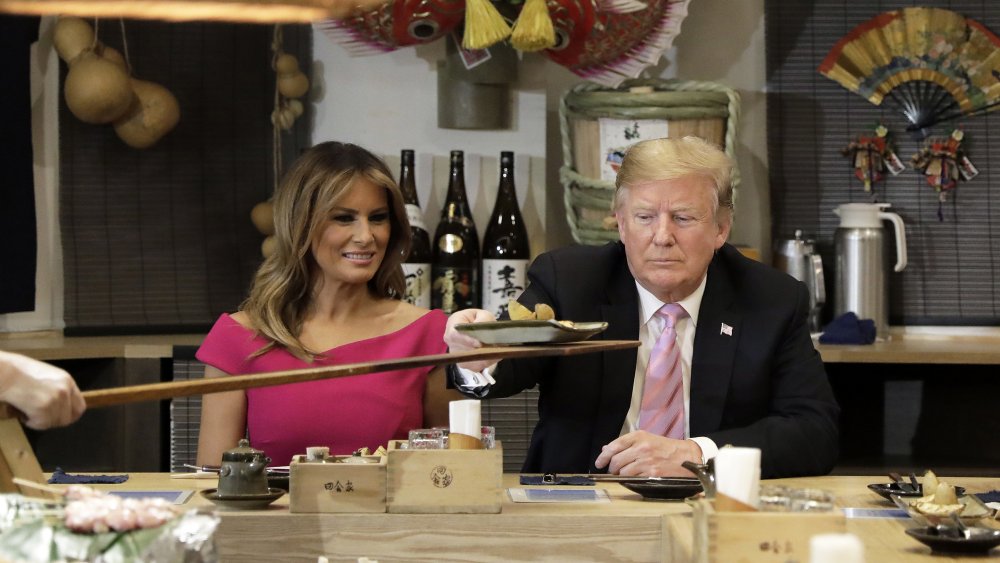 Melania Trump with her husband, Donald Trump