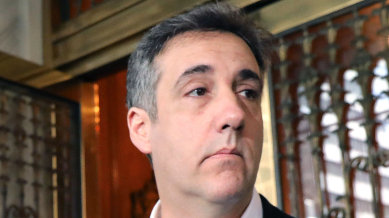 Michael Cohen looking to the side