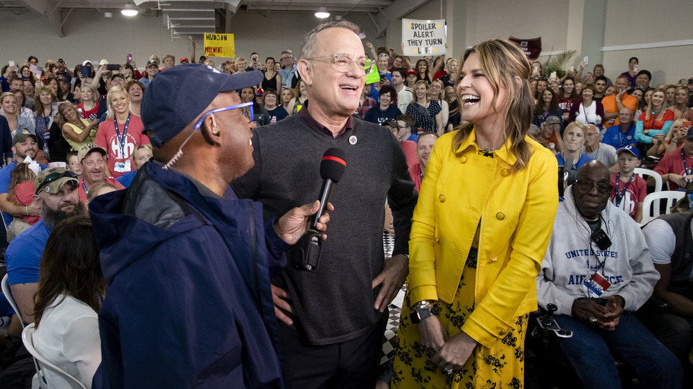 Al Roker interviewing Tom Hanks