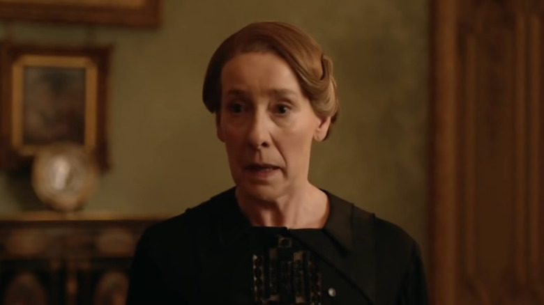 Phyllis Logan stars as Mrs. Hughes on Downton Abbey