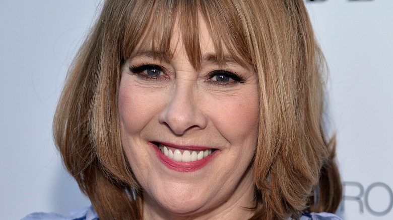 Phyllis Logan smiles on the red carpet