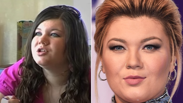 Amber Portwood's introduction on "16 and Pregnant" and Amber Portwood at the MTV Music Awards 