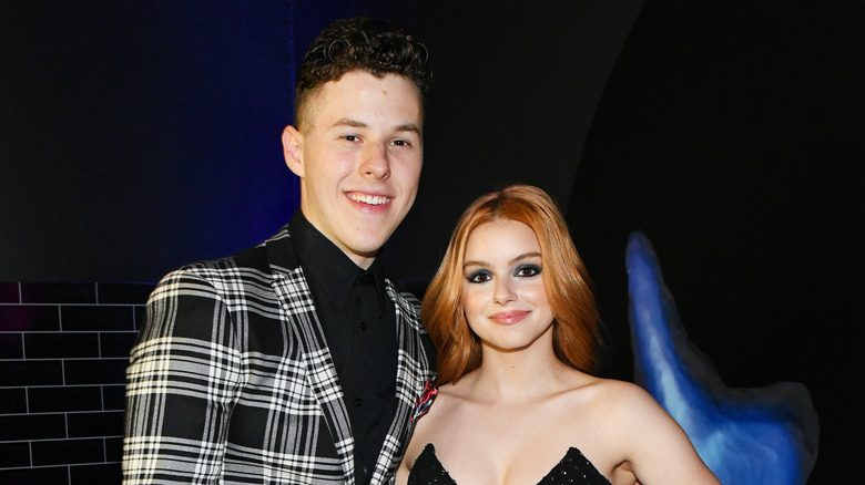 Nolan Gould poses with former "Modern Family" co-star Ariel Winter