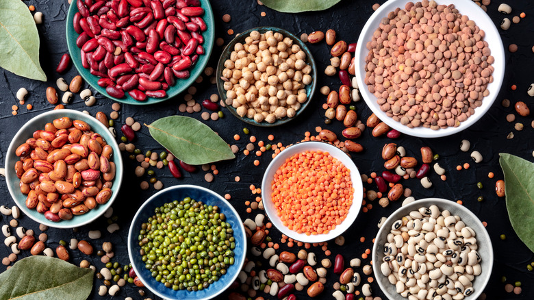 Beans, lentils, chickpeas, and other high-protein vegan foods