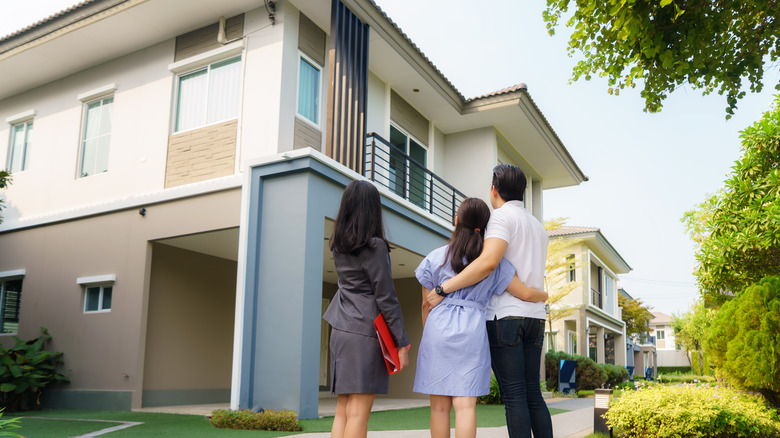 Couple looking at dream home