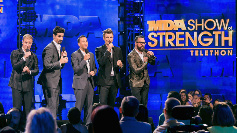 Backstreet Boys perform at the MDA Show of Strength Telethon