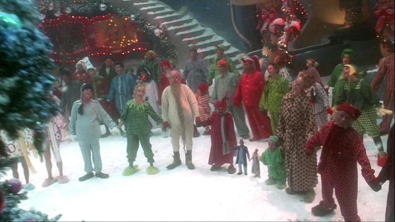 Whoville residents singing hand-in-hand