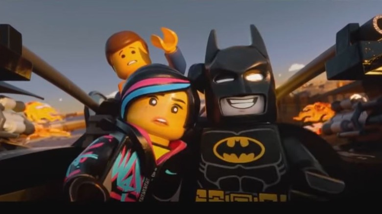 Wyldstyle, Emmet, Batman in "The LEGO Movie"