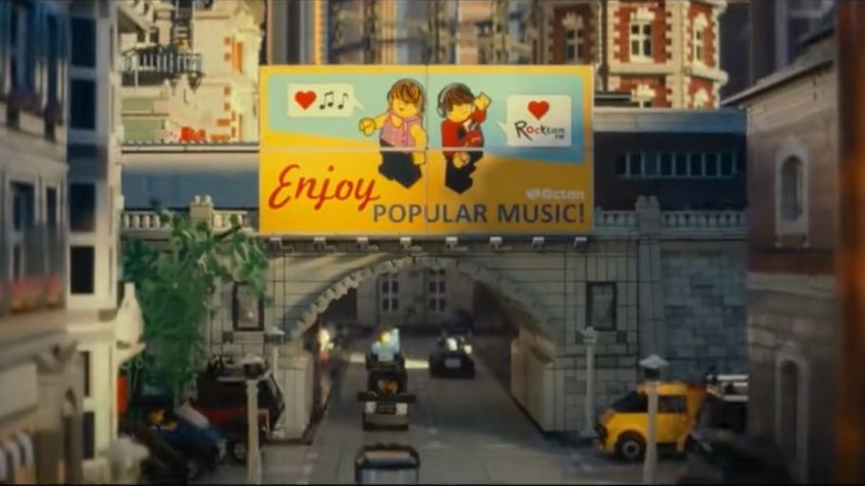 Billboard in "The LEGO Movie"