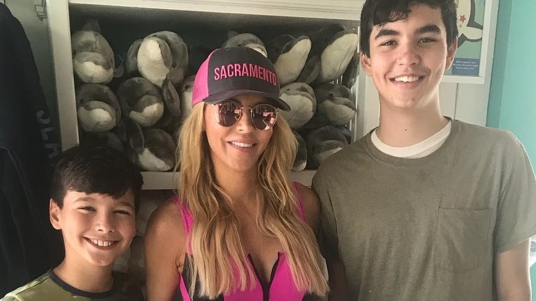 Brandi Glanville and sons