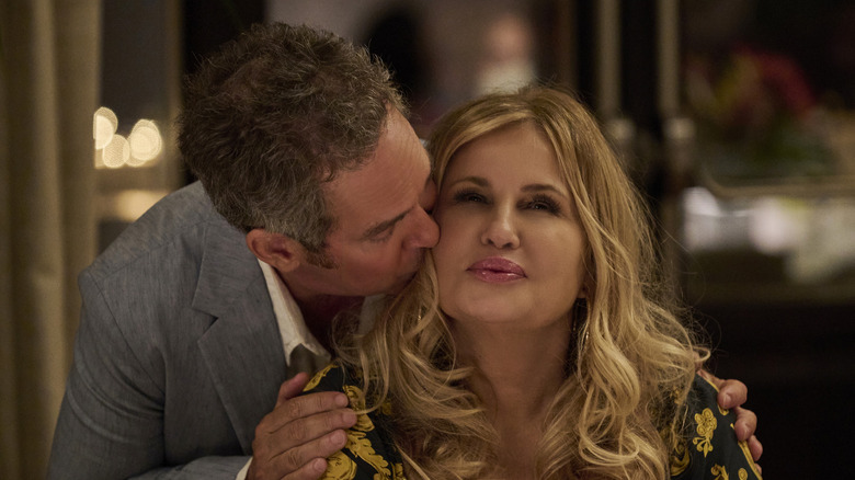 Tom Hollander and Jennifer Coolidge 