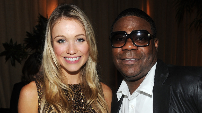 Katrina Bowden and Tracy Morgan smiling