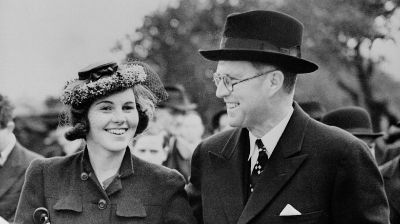 Rosemary Kennedy and her father smiling