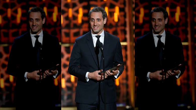 Josh Saviano onstage, 2015 awards show