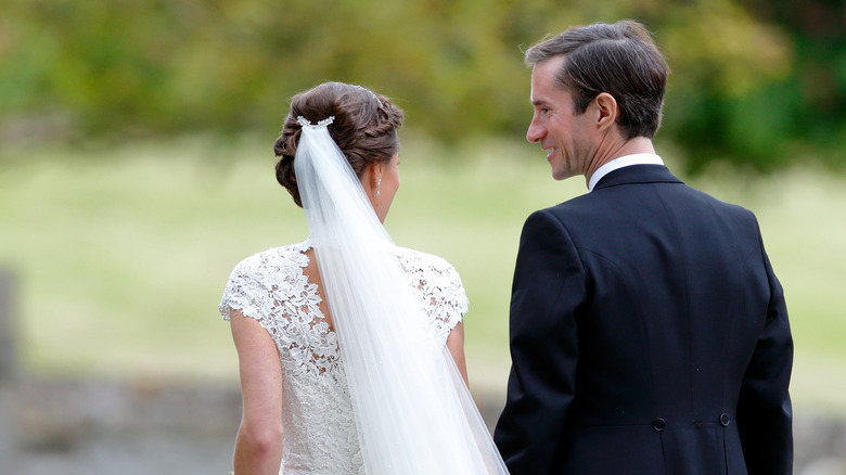 Pippa Middleton and James Matthews on their wedding day