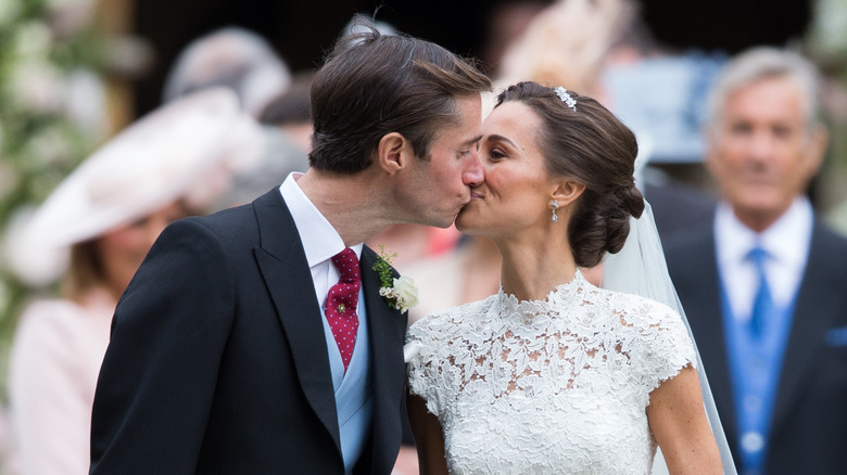 James Matthews and Pippa Middleton on wedding day 