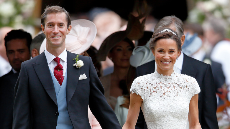 James Matthews and Pippa Middleton on wedding day