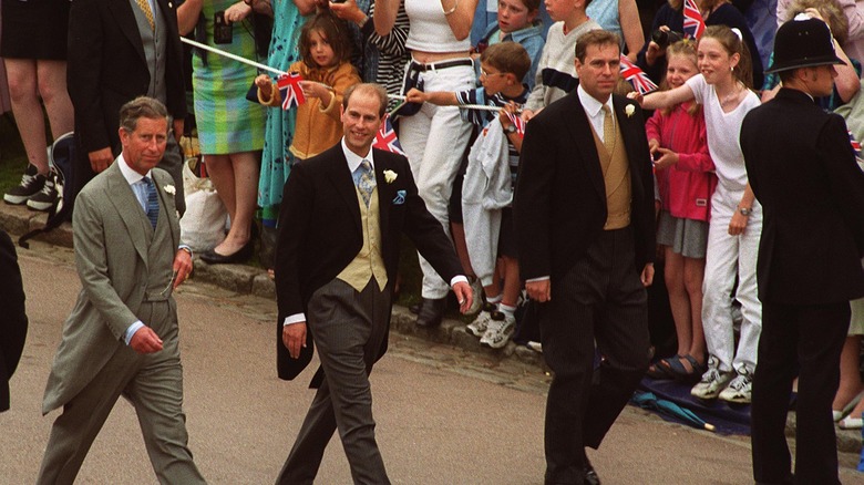 Edward walking to wedding 