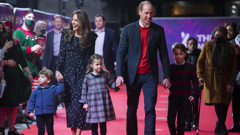 Princess Catherine and Prince William with their kids