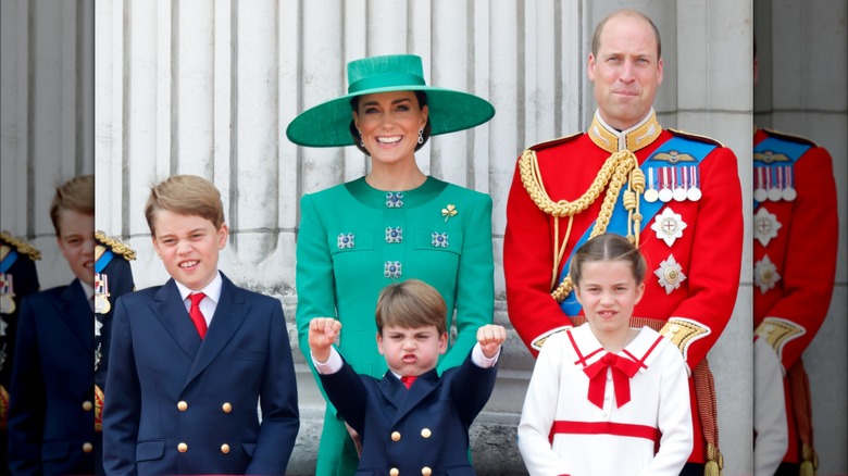 Princess Catherine and Prince William with their kids