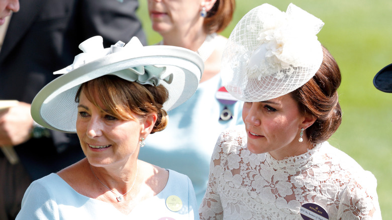 Kate Middleton with her mom Carole Middleton