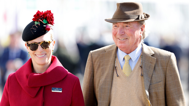 Captain Mark Phillips and Zara Tindall smiling