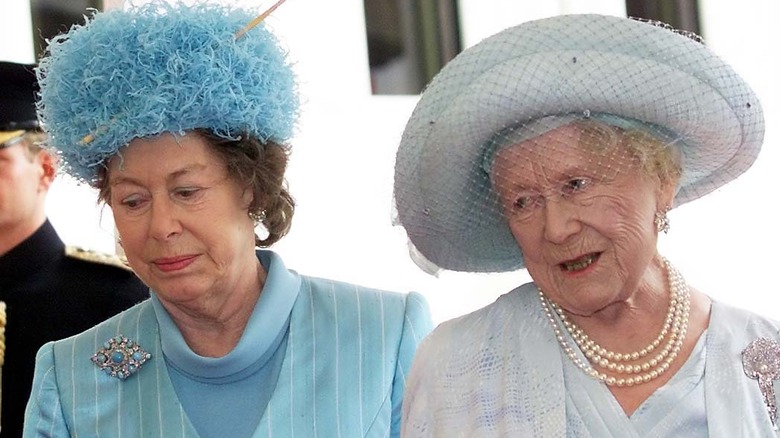 Princess Margaret with the Queen Mother 