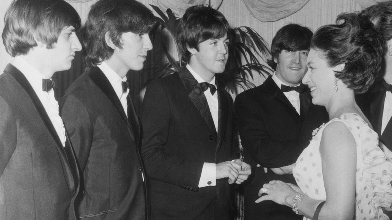 Princess Margaret with the Beatles 