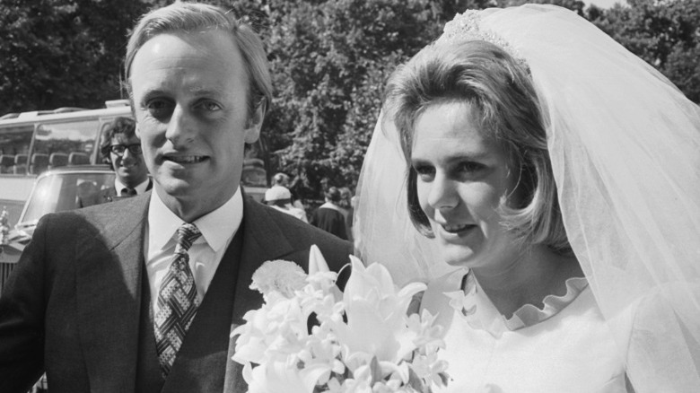 Andrew Parker Bowles and Camilla at wedding