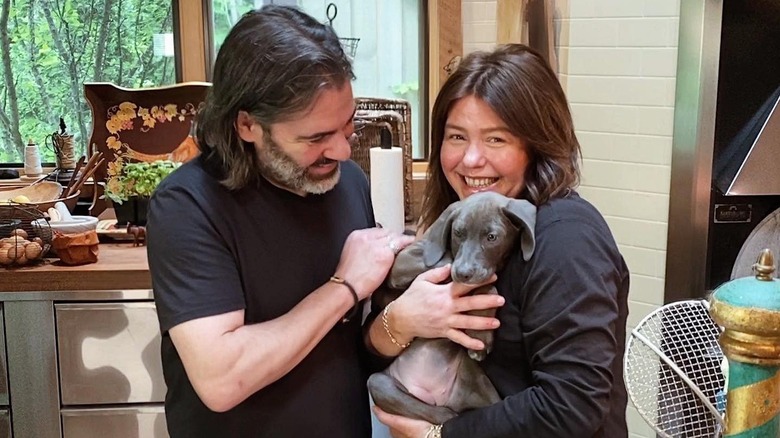 John Cusimano, Rachael Ray, and a puppy