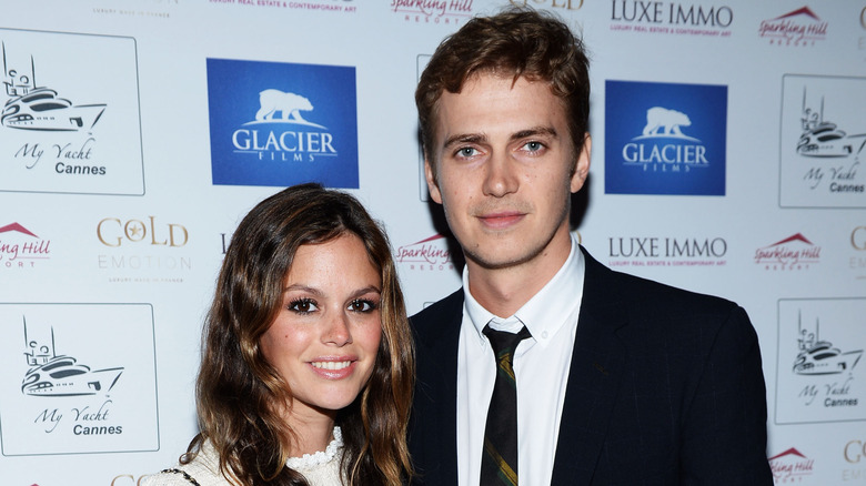 Rachel Bilson and Hayden Christensen posing together