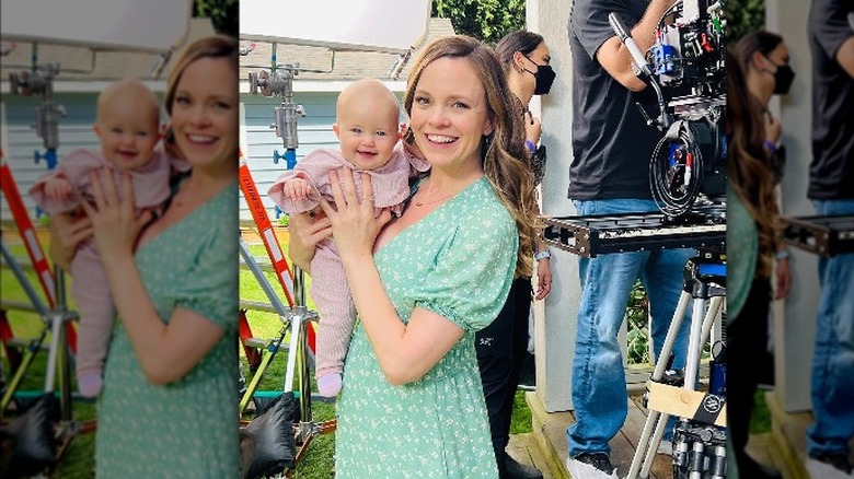 Rachel Boston, baby Grace 