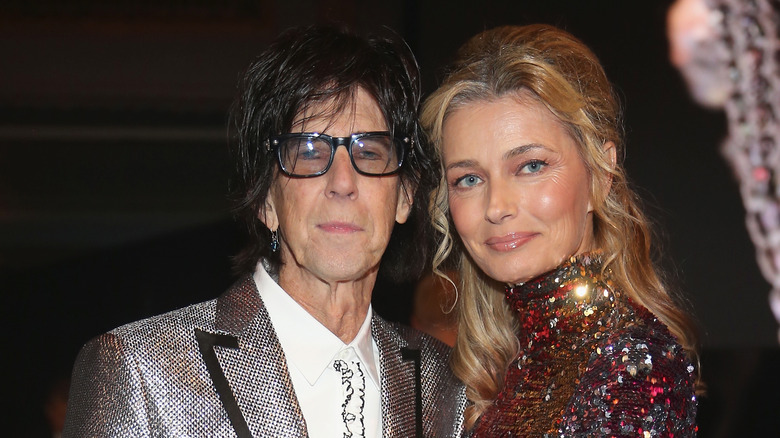 Paulina Porizkova and Ric Ocasek attending an event