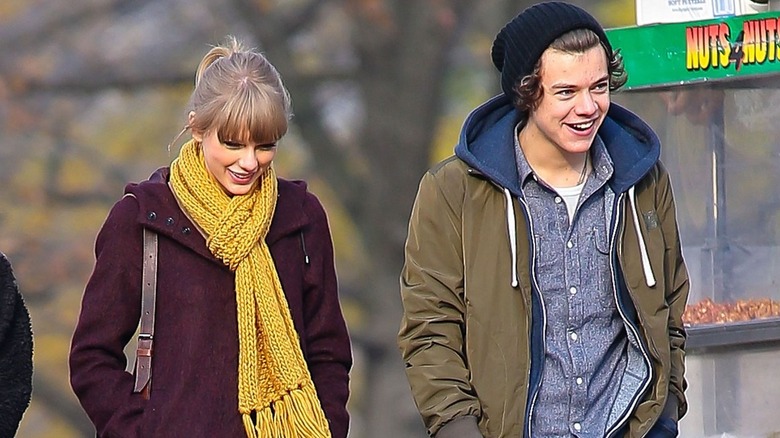 Taylor Swift and Harry Styles smiling