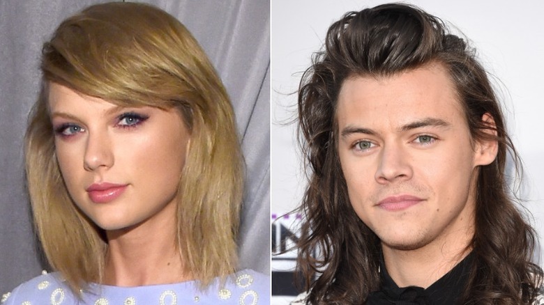 Split image of Taylor Swift and Harry Styles