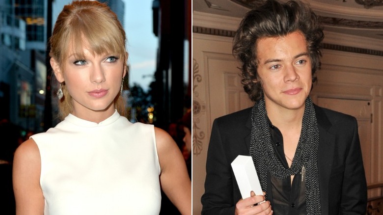 Split image of Taylor Swift and Harry Styles