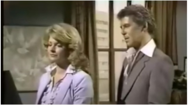 Jed Allan and Deidre Hall in character as Don Craig and Marlena Evans on Days of Our Lives.